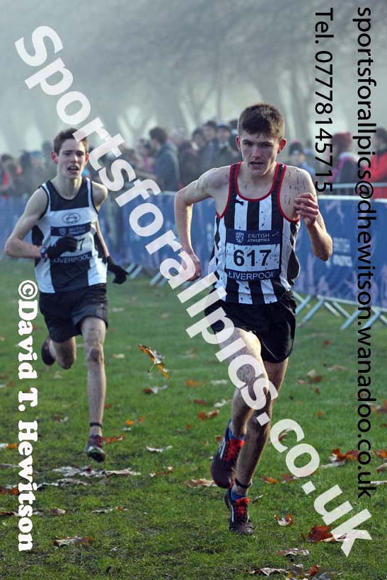 Mens under-17s, European Cross Country Trials, Sefton Park, Liverpool. Photo: David T. Hewitson/Sports for All Pics